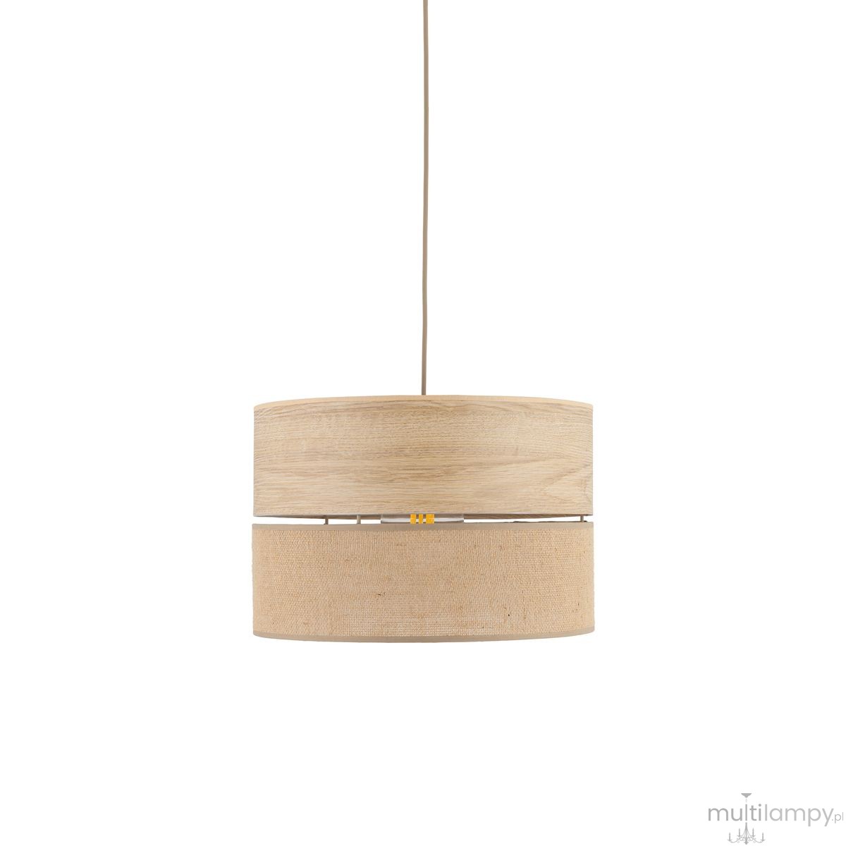 Dorma D38 Wood Juta lampa wisząca E27 sabia 11786