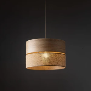 Dorma D38 Wood Juta lampa wisząca E27 sabia 11786