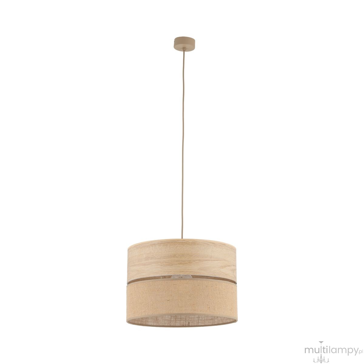 Dorma D38 Wood Juta lampa wisząca E27 sabia 11786