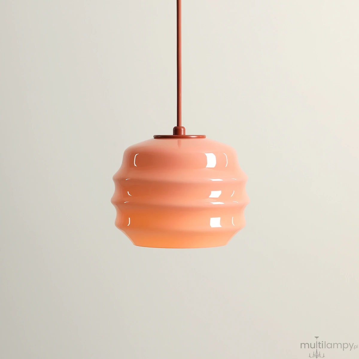 Puff Glaze Terra lampa wisząca 1xE27 ceglana 1160G24