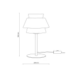 Kalum Len lampka stołowa E27 sabia 16222