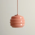 Puff Glaze Coral lampa wisząca 1xE27 koralowa 1160G11