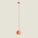 Puff Glaze Coral lampa wisząca 1xE27 koralowa 1160G11