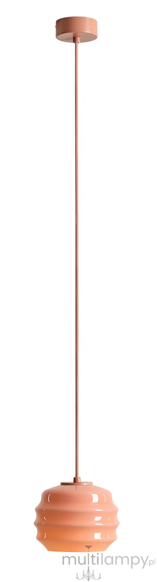 Puff Glaze Coral lampa wisząca 1xE27 koralowa 1160G11