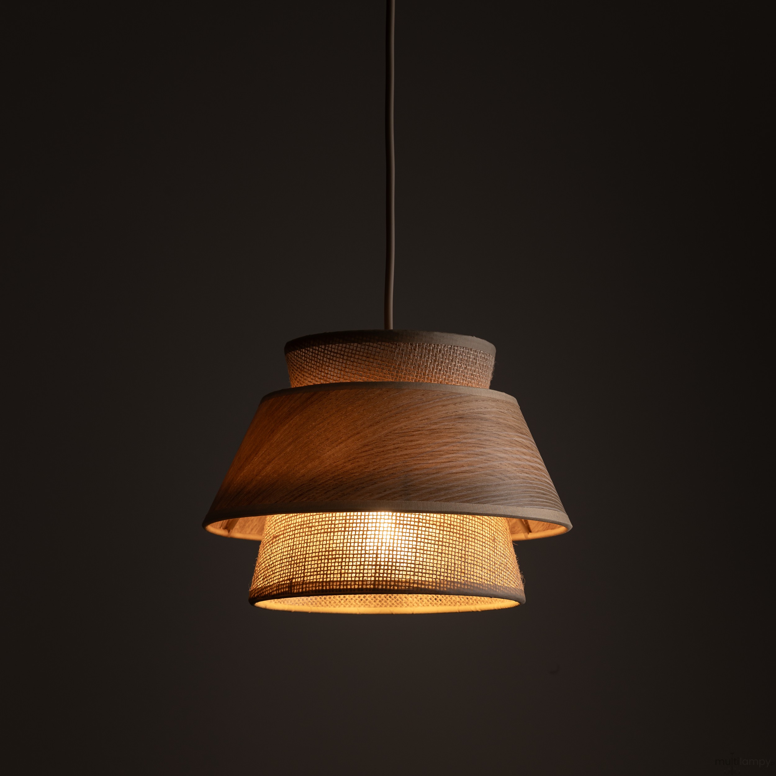 Kalum D24 Wood lampa wisząca E27 sabia 11783
