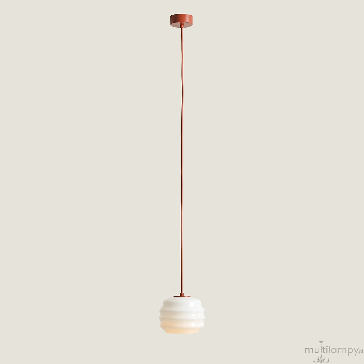 Puff Terra lampa wisząca 1xE27 ceglana 1159G24