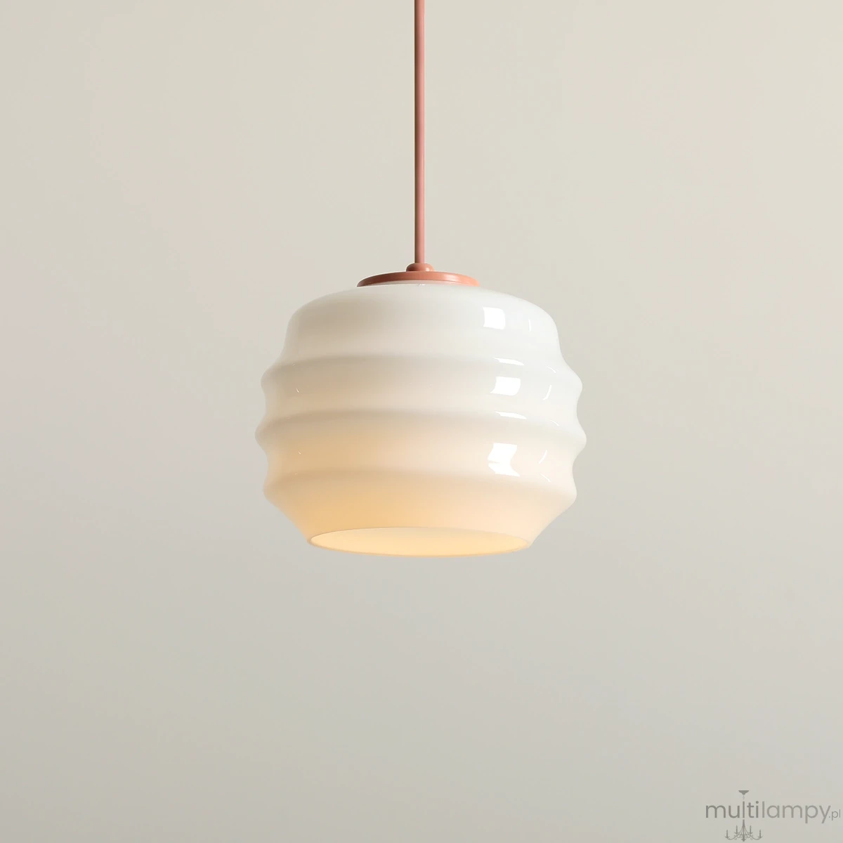 Puff Coral lampa wisząca 1xE27 koralowa 1159G11