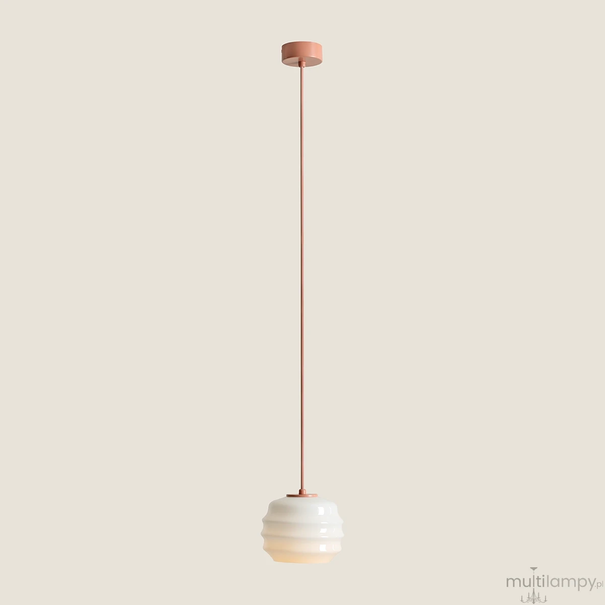 Puff Coral lampa wisząca 1xE27 koralowa 1159G11