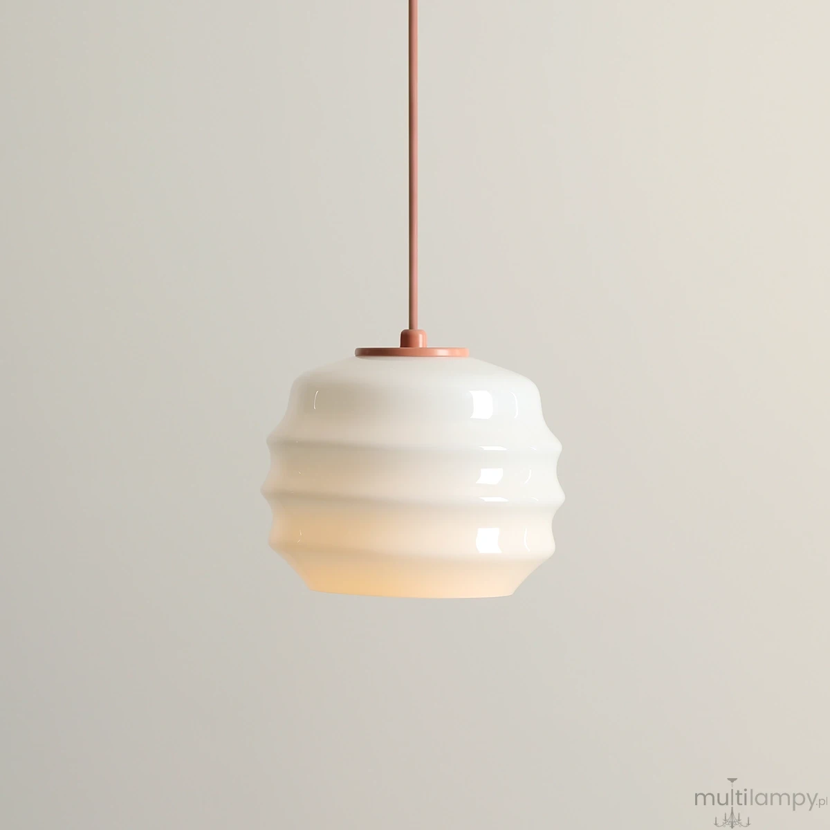 Puff Coral lampa wisząca 1xE27 koralowa 1159G11