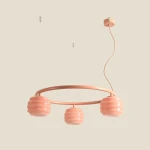 Puff Glaze Ring Coral lampa wisząca 3xE27 koralowa 1160E11_R