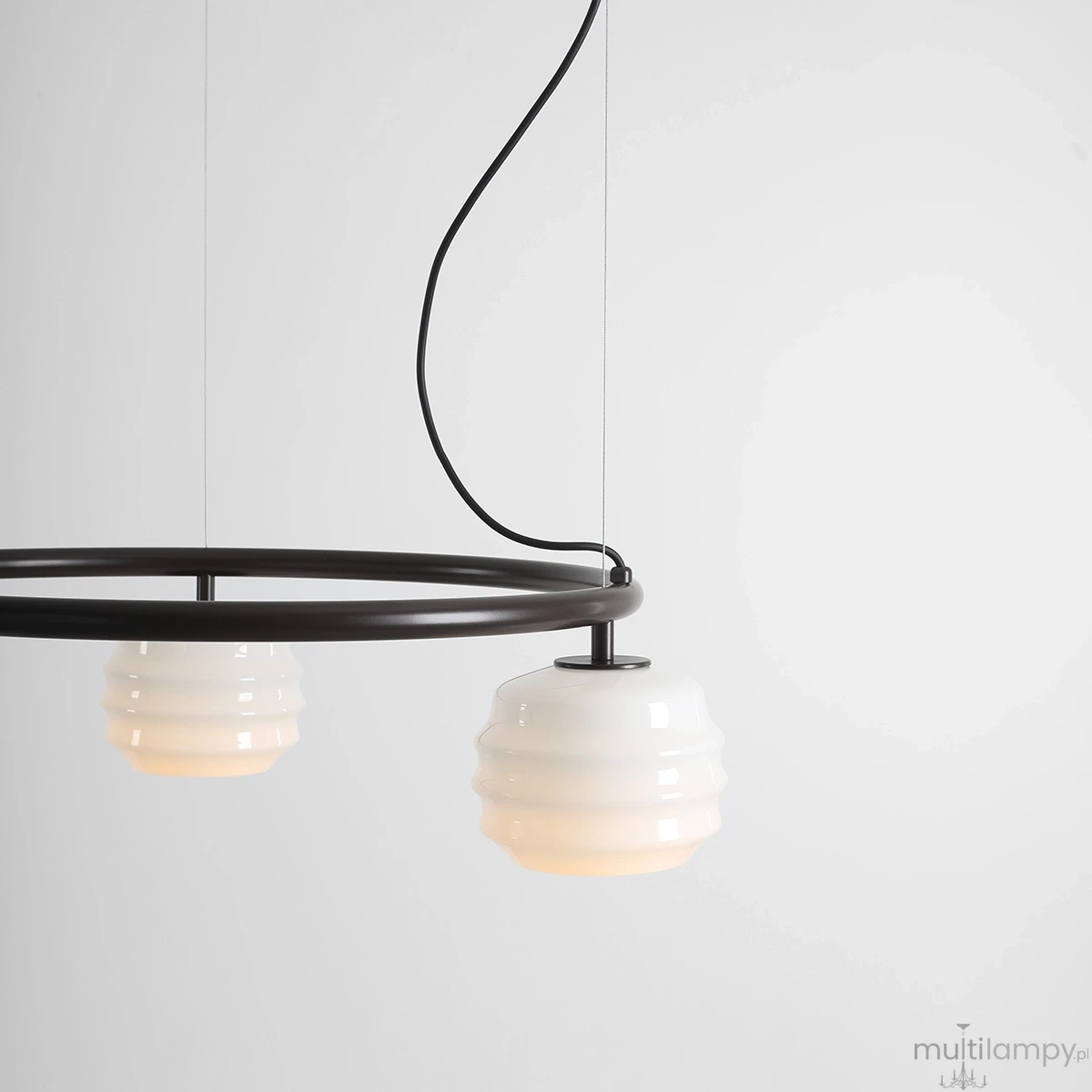 Puff Ring Mokka lampa wisząca 3xE27 brązowa 1159E28_R