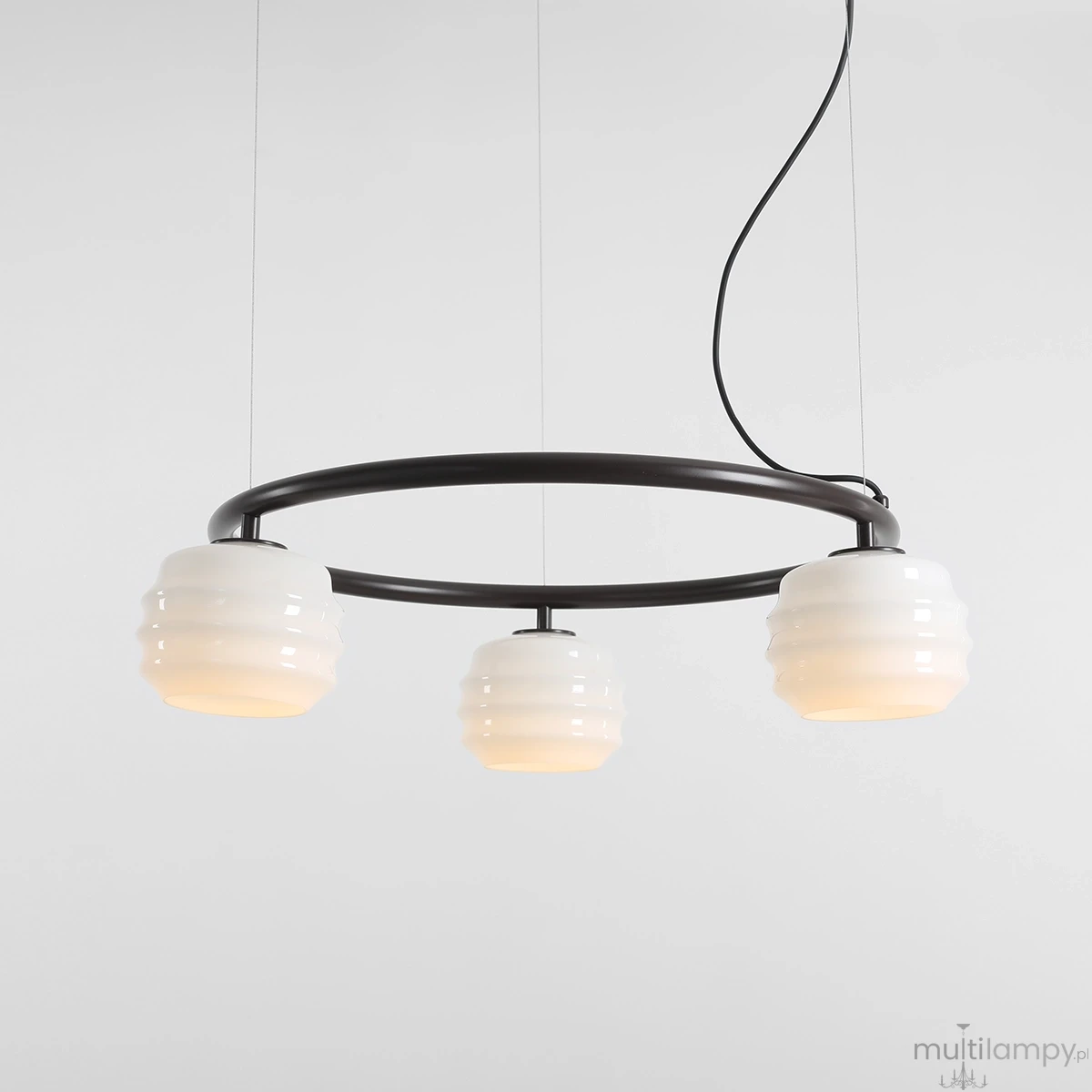 Puff Ring Mokka lampa wisząca 3xE27 brązowa 1159E28_R