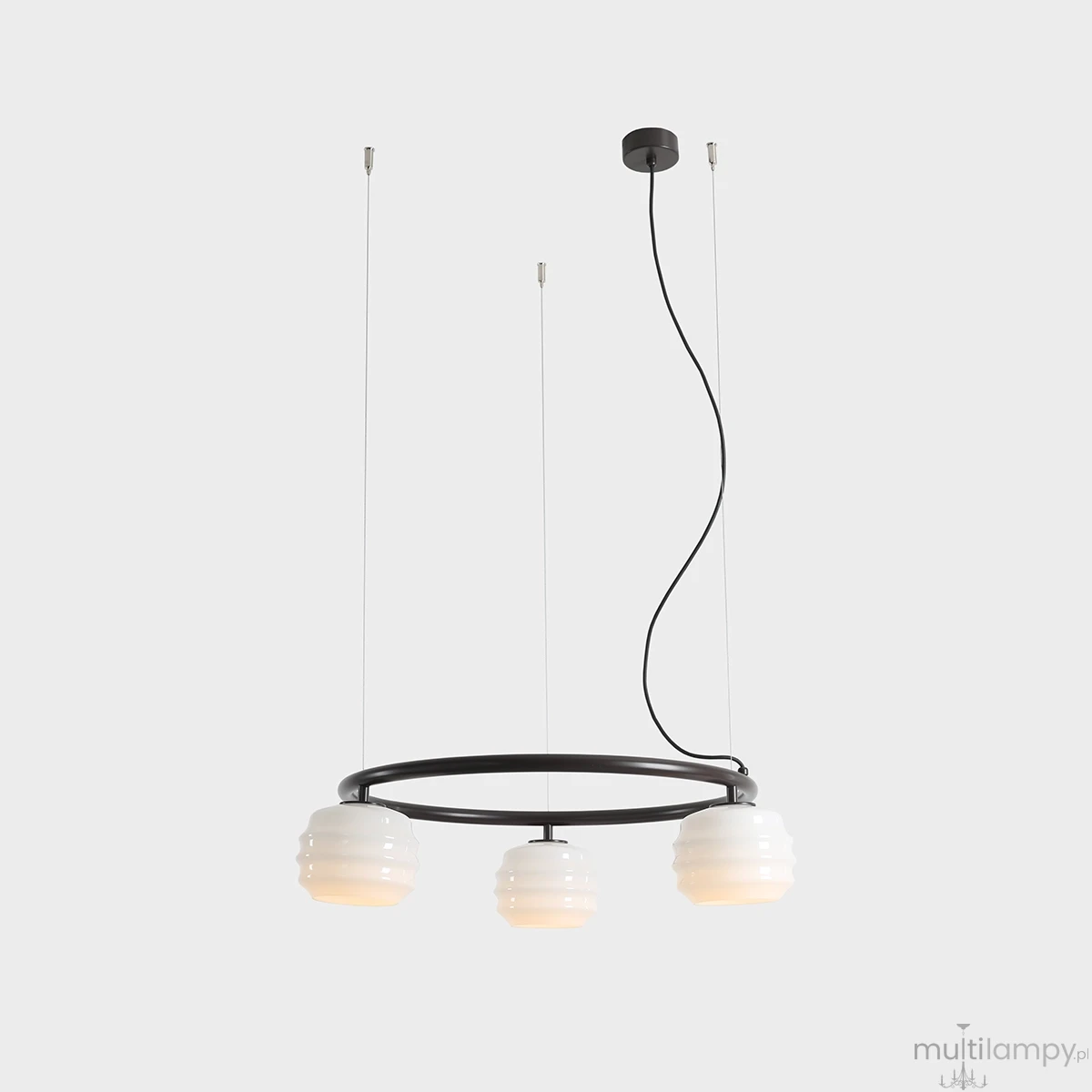 Puff Ring Mokka lampa wisząca 3xE27 brązowa 1159E28_R