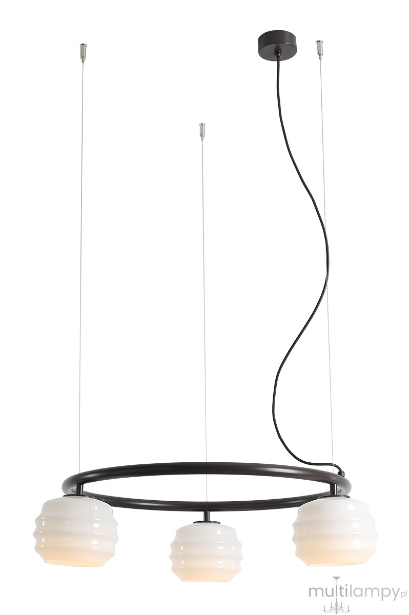 Puff Ring Mokka lampa wisząca 3xE27 brązowa 1159E28_R