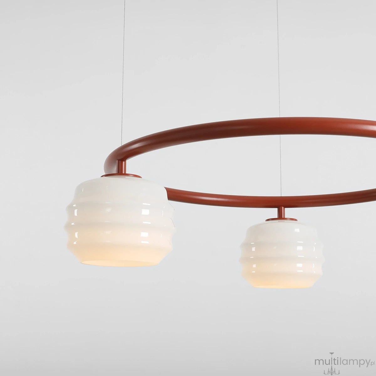 Puff Ring Terra lampa wisząca 3xE27 ceglana 1159E24_R