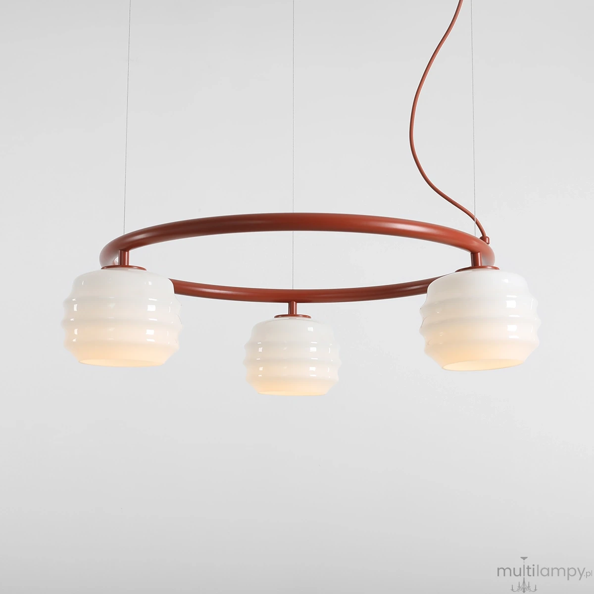 Puff Ring Terra lampa wisząca 3xE27 ceglana 1159E24_R