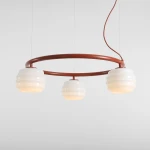 Puff Ring Terra lampa wisząca 3xE27 ceglana 1159E24_R