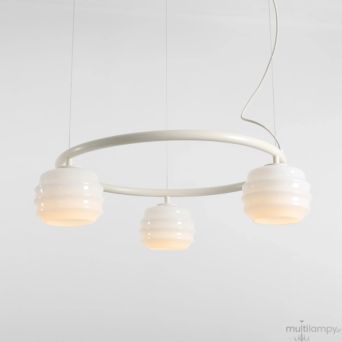 Puff Ring Cotton lampa wisząca 3xE27 kremowa 1159E20_R