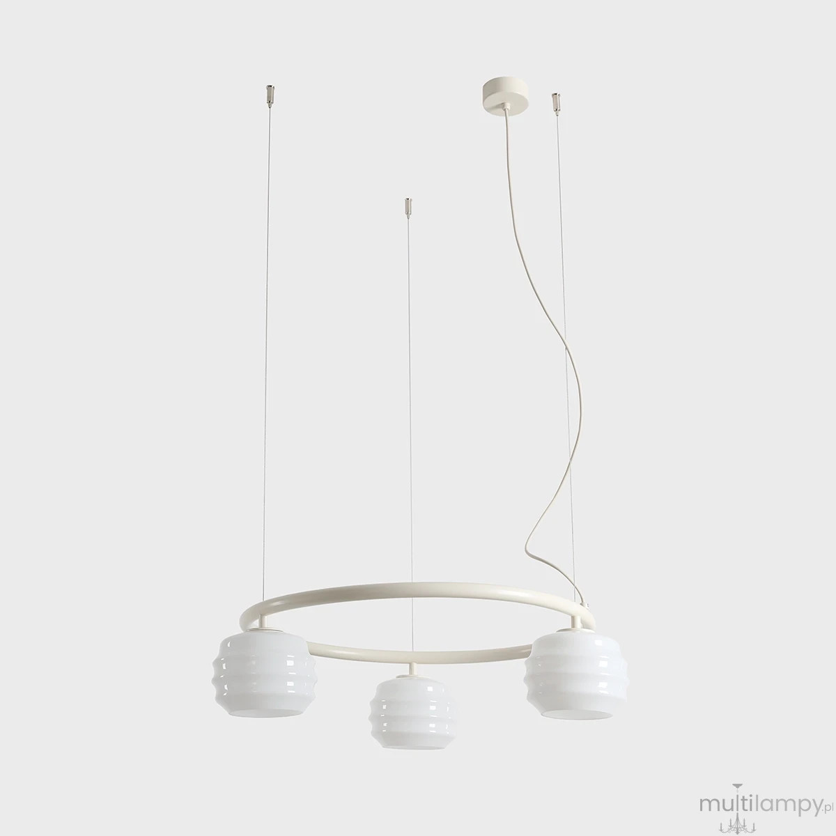 Puff Ring Cotton lampa wisząca 3xE27 kremowa 1159E20_R
