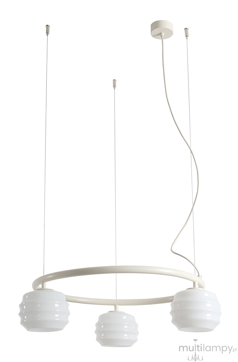 Puff Ring Cotton lampa wisząca 3xE27 kremowa 1159E20_R