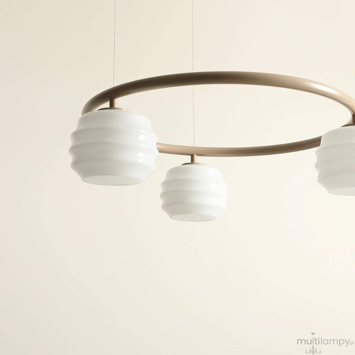 Puff Ring Beige lampa wisząca 3xE27 beżowa 1159E17_R