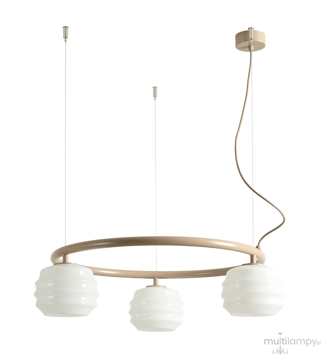 Puff Ring Beige lampa wisząca 3xE27 beżowa 1159E17_R