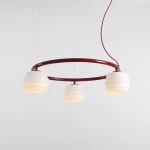 Puff Ring Red Wine lampa wisząca 3xE27 czerwona 1159E15_R