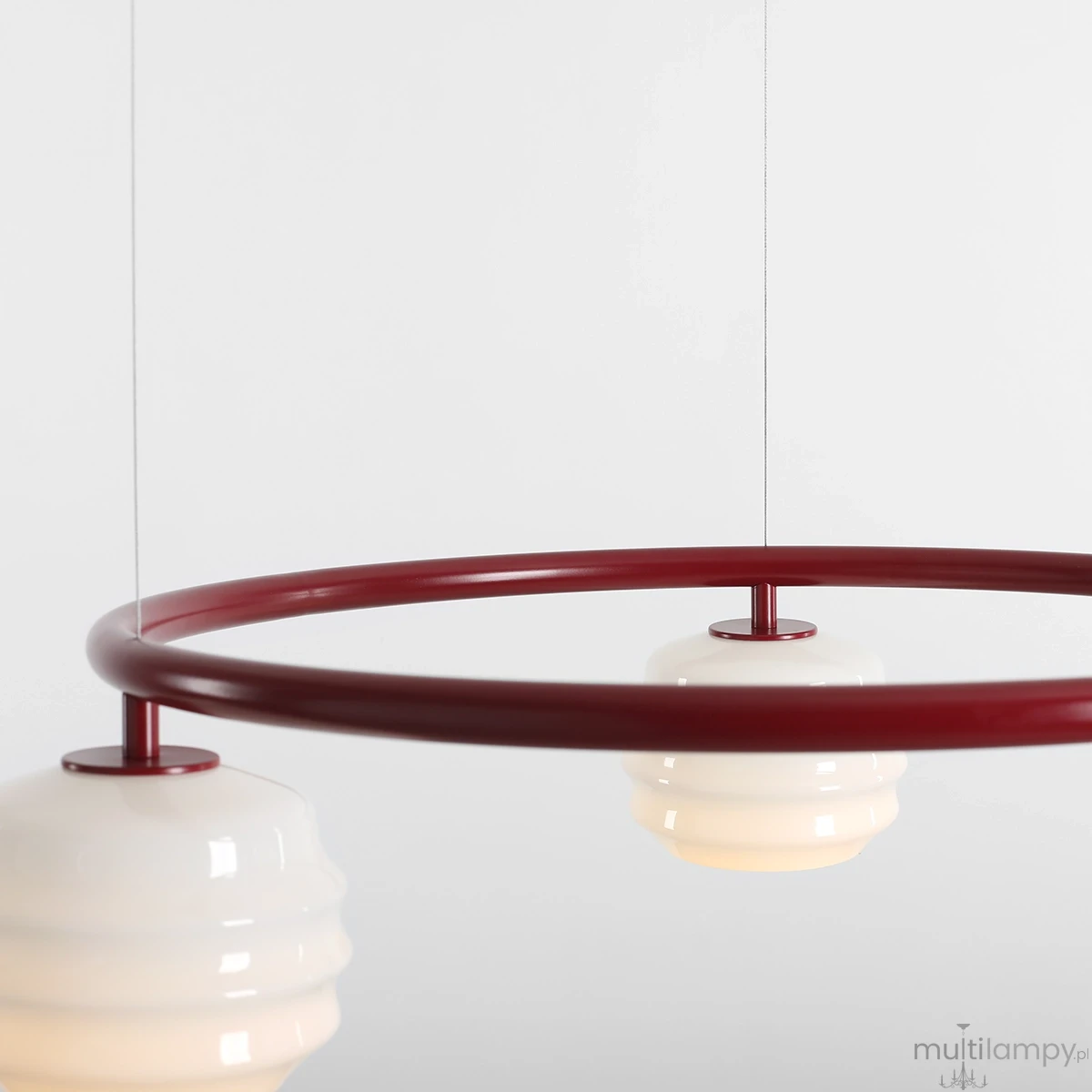 Puff Ring Red Wine lampa wisząca 3xE27 czerwona 1159E15_R