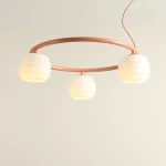 Puff Ring Coral lampa wisząca 3xE27 koralowa 1159E11_R