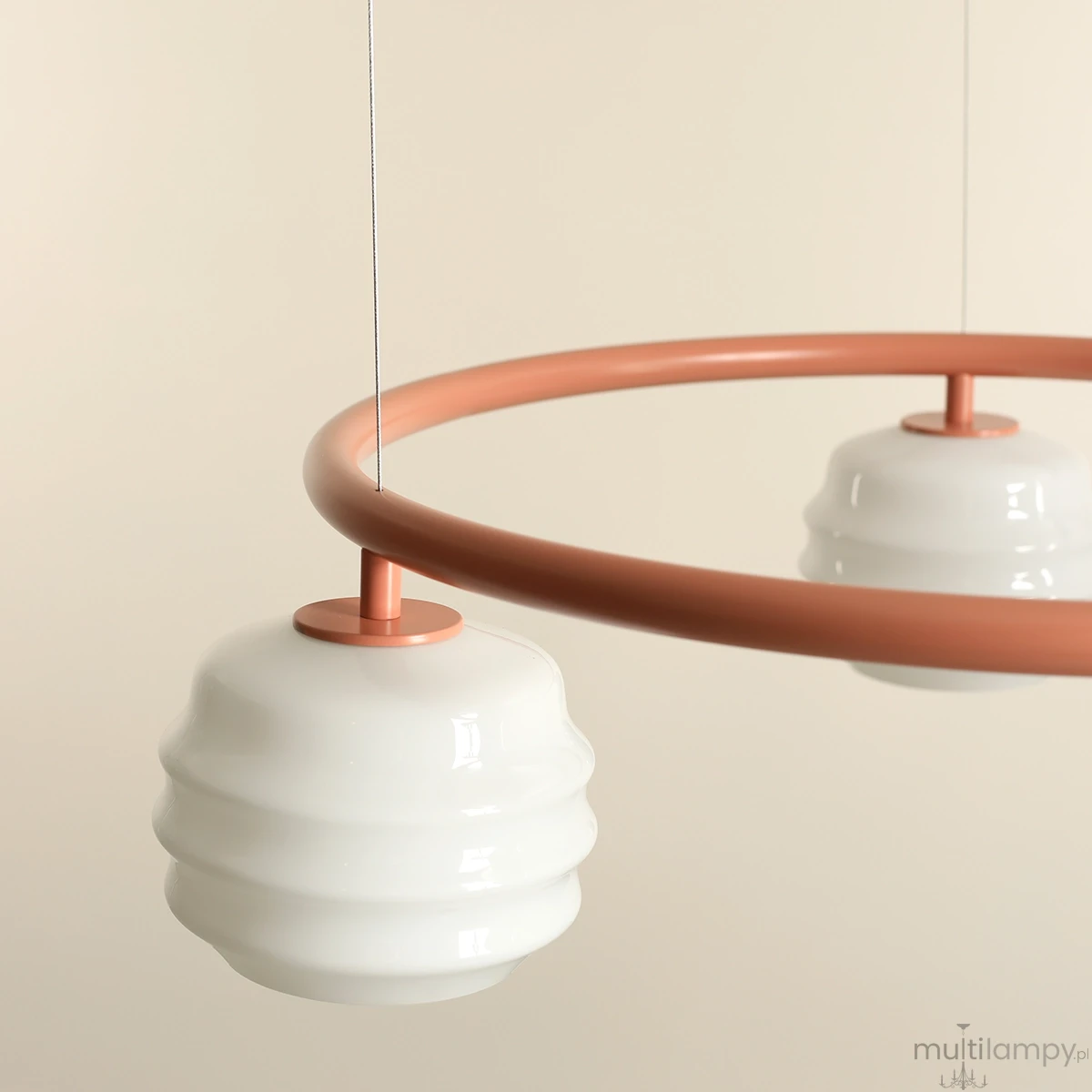 Puff Ring Coral lampa wisząca 3xE27 koralowa 1159E11_R
