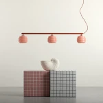 Puff Glaze Terra lampa wisząca 3xE27 ceglana 1160E_24