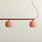 Puff Glaze Terra lampa wisząca 3xE27 ceglana 1160E_24