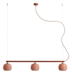 Puff Glaze Terra lampa wisząca 3xE27 ceglana 1160E_24