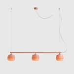 Puff Glaze Coral lampa wisząca 3xE27 koralowa 1160E_11