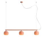 Puff Glaze Coral lampa wisząca 3xE27 koralowa 1160E_11