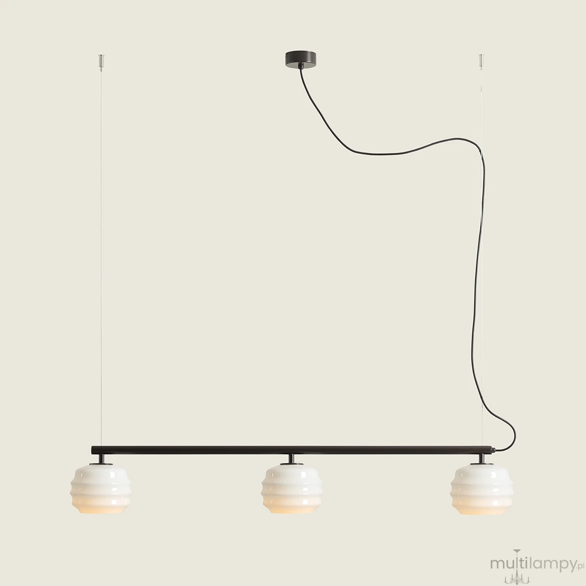 Puff Mokka lampa wisząca 3xE27 brązowa 1159E_28