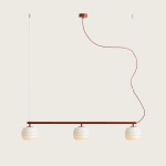 Puff Terra lampa wisząca 3xE27 ceglana 1159E_24