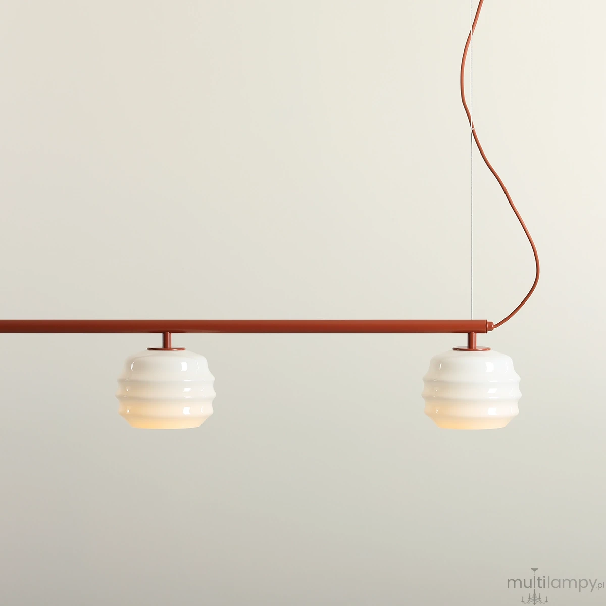 Puff Terra lampa wisząca 3xE27 ceglana 1159E_24