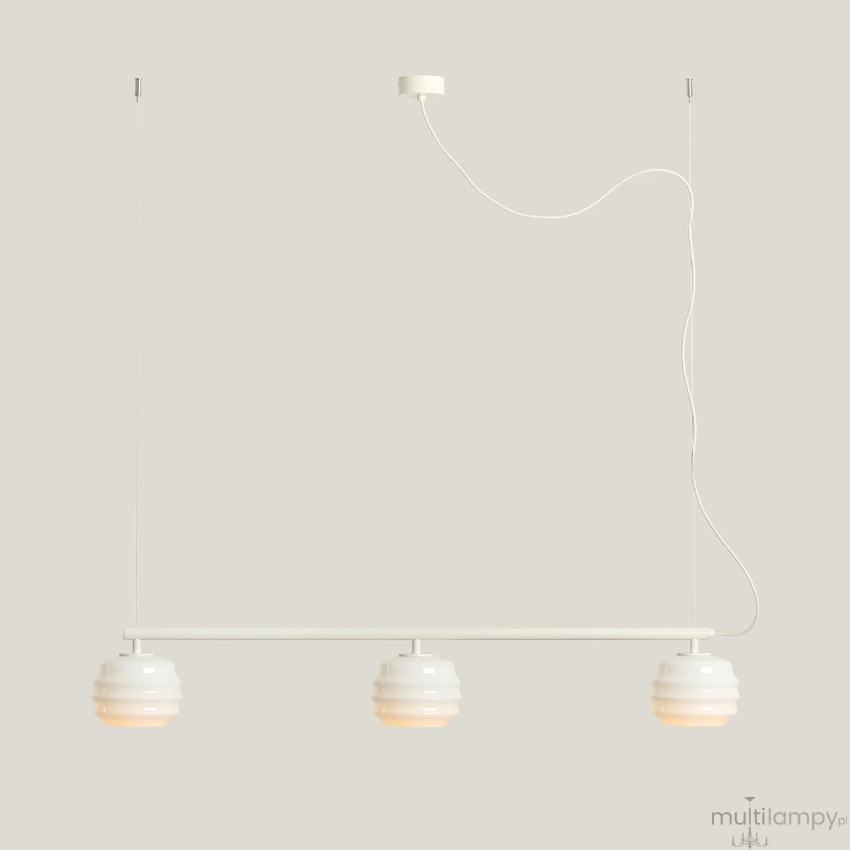Puff Cotton lampa wisząca 3xE27 kremowa 1159E_20