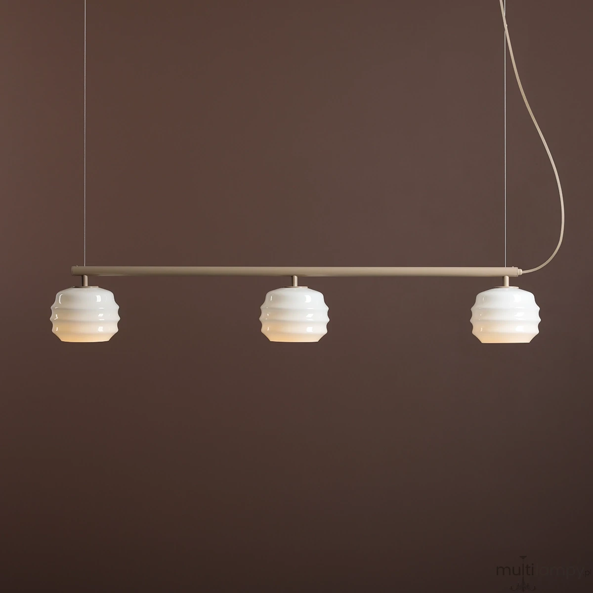 Puff Beige lampa wisząca 3xE27 beżowa 1159E_17