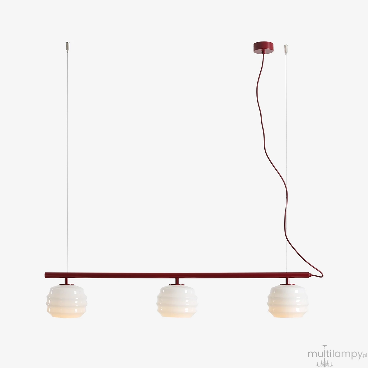 Puff Red Wine lampa wisząca 3xE27 czerwona 1159E_15
