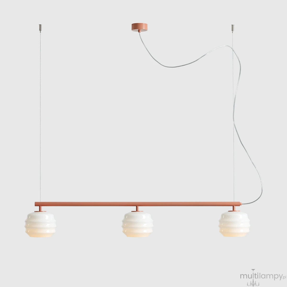 Puff Coral lampa wisząca 3xE27 koralowa 1159E_11