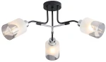 Nexus lampa sufitowa 3xE27 czarna/chrom 2601/3 BL 8C