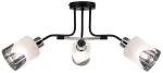 Nexus lampa sufitowa 3xE27 czarna/chrom 2601/3 BL 8C
