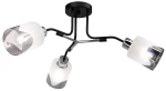 Nexus lampa sufitowa 3xE27 czarna/chrom 2601/3 BL 8C