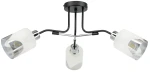 Nexus lampa sufitowa 3xE27 czarna/chrom 2601/3 BL 8C