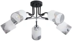 Nexus lampa sufitowa 5xE27 czarna/chrom 2601/5 BL 8C