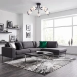 Nexus lampa sufitowa 5xE27 czarna/chrom 2601/5 BL 8C