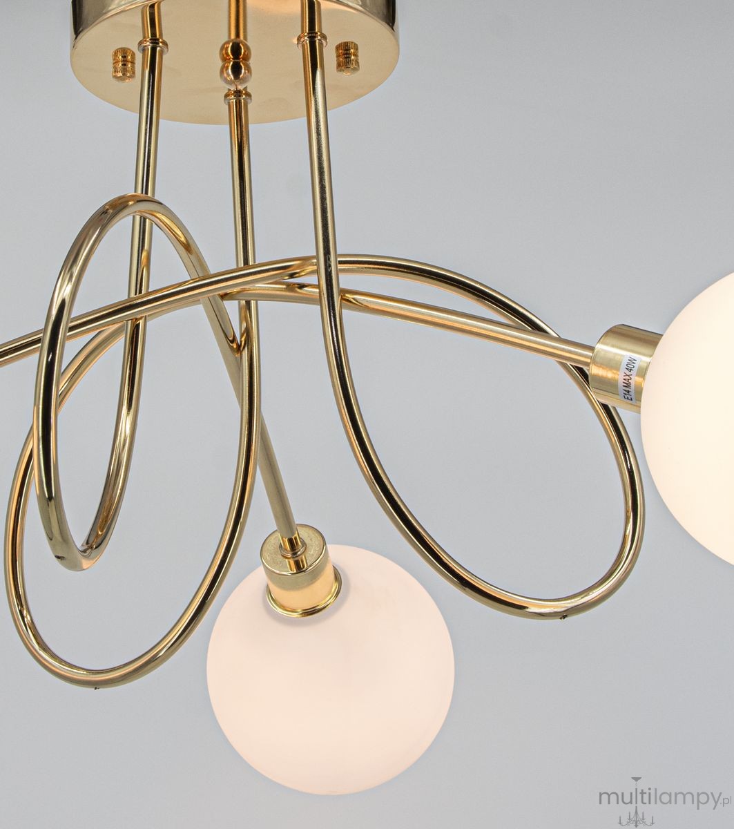 Aurora lampa sufitowa 3xE14 złota 6510/3A TR