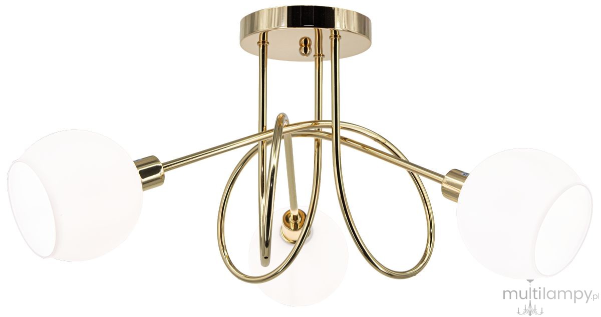 Aurora lampa sufitowa 3xE14 złota 6510/3A TR